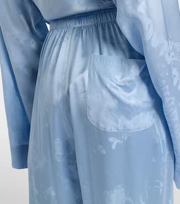 Silk satin wide-leg pants | Balenciaga