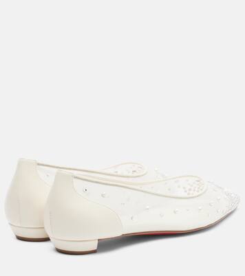 Miss Z Degrastrassina Perla mesh flats | Christian Louboutin