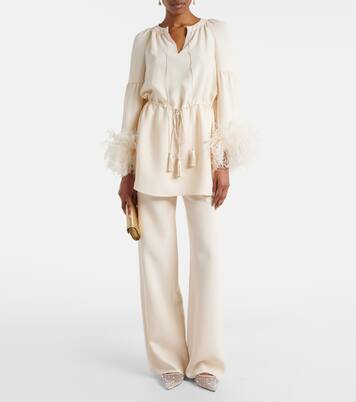 Miss Z Degrastrassina Perla mesh flats | Christian Louboutin