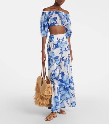 Floral cotton wide-leg pants | Farm Rio