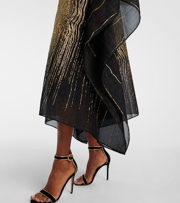 Venice silk-blend fil coupé kaftan | Taller Marmo