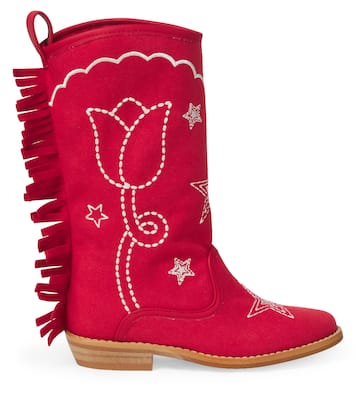 Botas cowboy con flecos bordados | Stella McCartney Kids