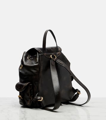Leather backpack | Miu Miu