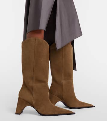 Cowboy suede knee-high boots | Coperni