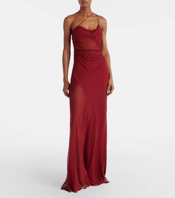 Sheer silk chiffon gown | The Sei