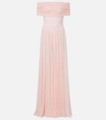 Semi-sheer mesh maxi dress | Norma Kamali