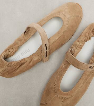 Bailarinas Plume de ante | Miu Miu