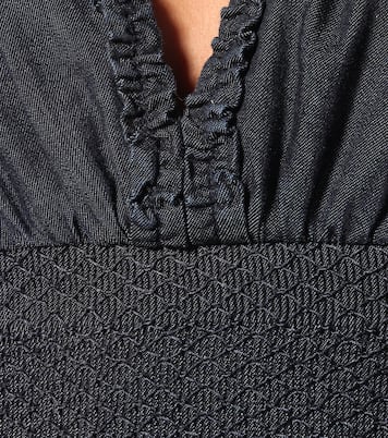 Abito midi in cotone chambray | Fendi