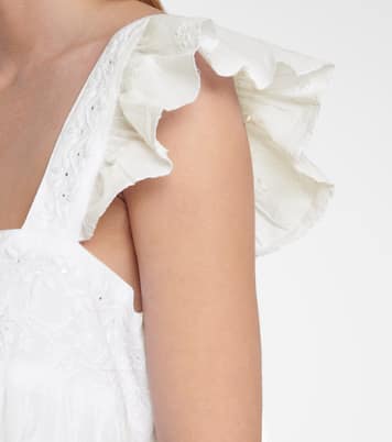 Miniabito in cotone con ricami | Juliet Dunn