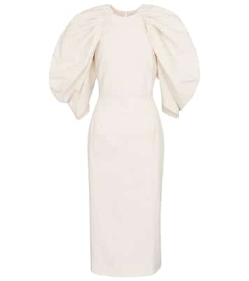 Sasha cotton poplin midi dress | Deveaux New York