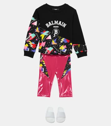 Printed leggings | Balmain Kids
