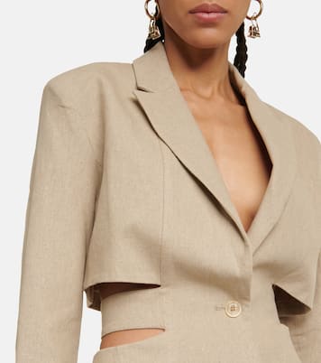 La Robe Bari linen blazer minidress | Jacquemus