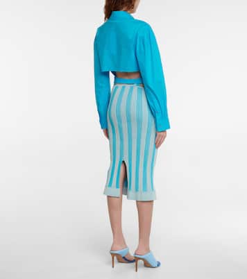 Hemd La Chemise Aqua aus Baumwolle | Jacquemus
