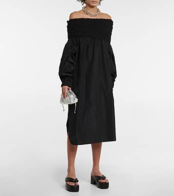 Off-shoulder midi dress | Dries Van Noten