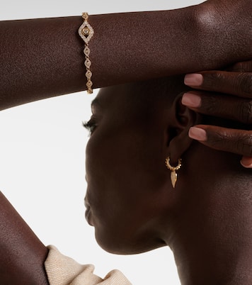 Evil Eye 14kt yellow gold bracelet with diamonds | Sydney Evan
