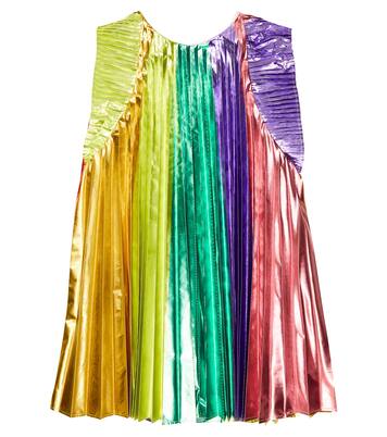 Rainbow pleated lamé dress | Stella McCartney Kids