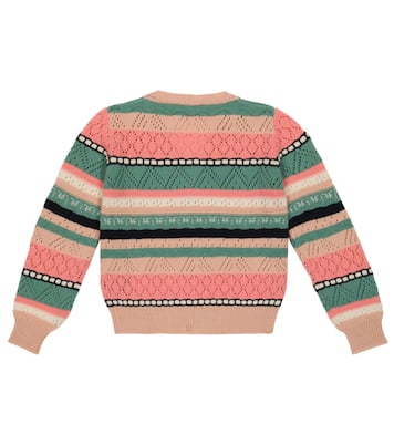 Pointelle-knit cashmere cardigan | Loro Piana Kids