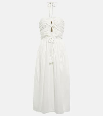 Emmaline halterneck cotton poplin midi dress | Ulla Johnson