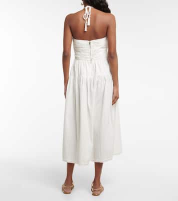 Emmaline halterneck cotton poplin midi dress | Ulla Johnson