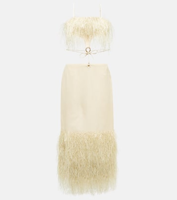 Abito midi La Robe Raphia con frange | Jacquemus