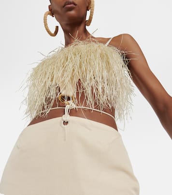 Abito midi La Robe Raphia con frange | Jacquemus