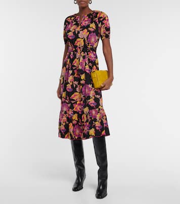 Lindy floral cotton midi dress | Diane von Furstenberg