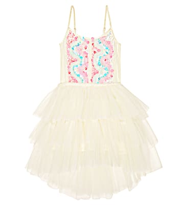 Verziertes Kleid Gold Dust aus Tüll | Tutu Du Monde