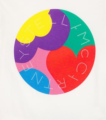 T-shirt in jersey di cotone con stampa | Stella McCartney Kids