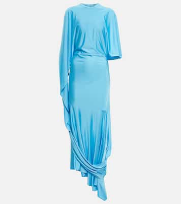 Draped asymmetric maxi dress | Stella McCartney