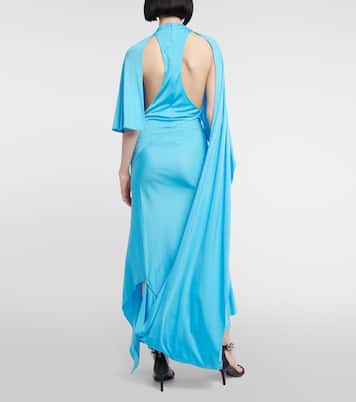 Draped asymmetric maxi dress | Stella McCartney