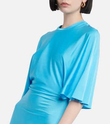 Draped asymmetric maxi dress | Stella McCartney