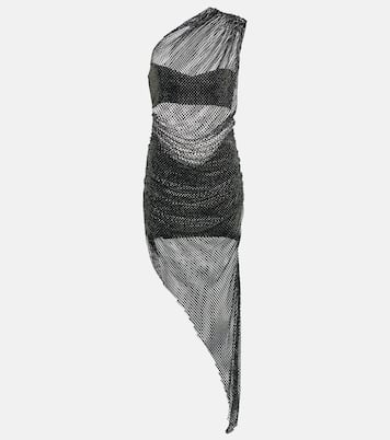 Crystal-embellished mesh midi dress | Giuseppe di Morabito