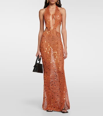 Maxikleid Morel mit Pailletten | Aya Muse