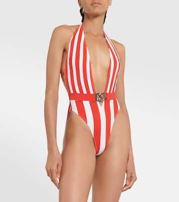 Portofino bañador halter a rayas | Dolce&Gabbana