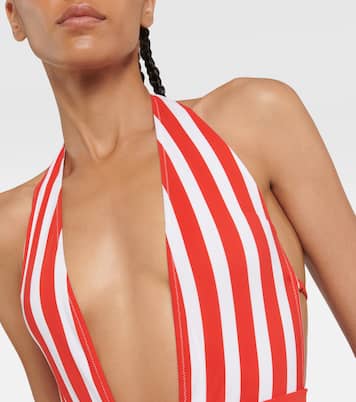 Portofino bañador halter a rayas | Dolce&Gabbana