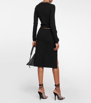 Cardigan cropped con applicazioni | Jean Paul Gaultier