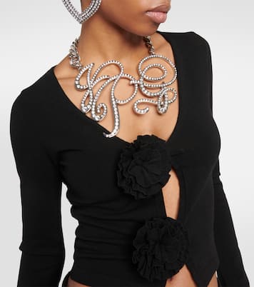 Cardigan cropped con applicazioni | Jean Paul Gaultier