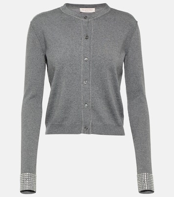 Embellished virgin wool cardigan | Valentino