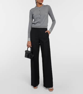 Embellished virgin wool cardigan | Valentino