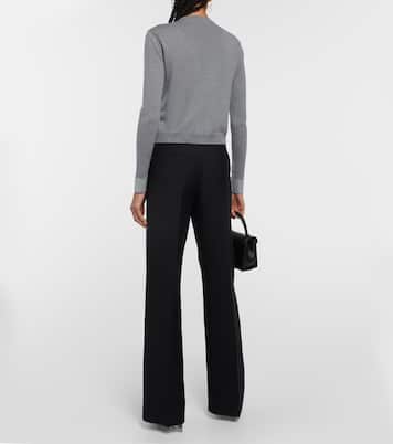 Embellished virgin wool cardigan | Valentino
