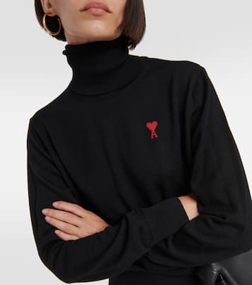 Ami De Cœur wool turtleneck sweater | Ami Paris