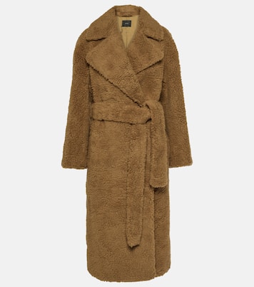 Sherpa Cabanis camel hair and silk coat | Joseph
