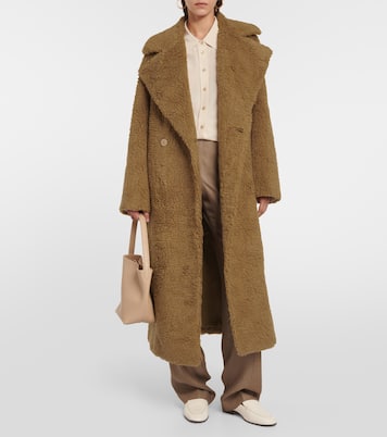 Sherpa Cabanis camel hair and silk coat | Joseph