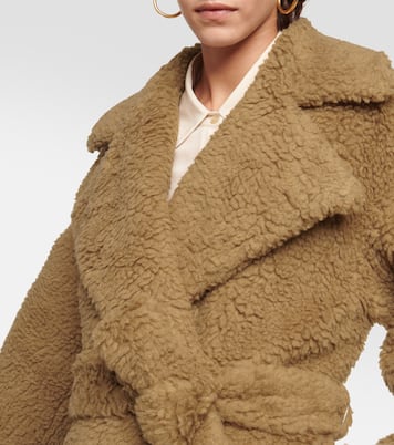 Sherpa Cabanis camel hair and silk coat | Joseph