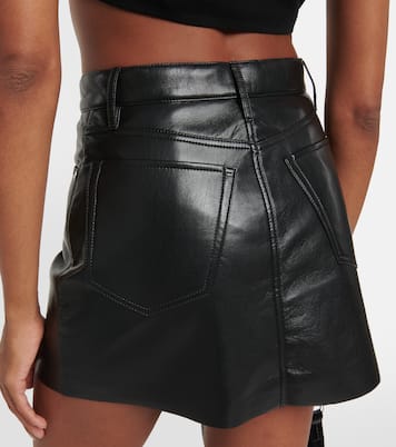 Le High 'N' Tight leather miniskirt  | Frame