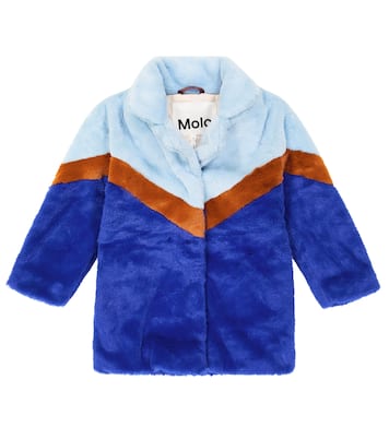 Haili colorblocked faux fur coat | Molo