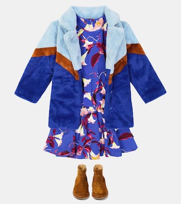 Haili colorblocked faux fur coat | Molo
