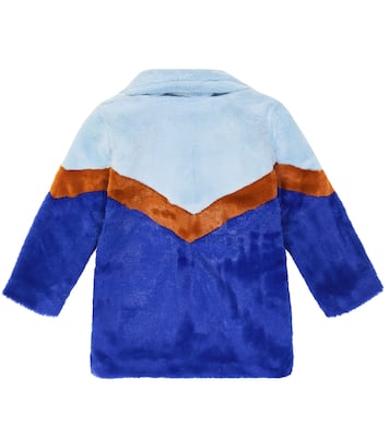 Haili colorblocked faux fur coat | Molo