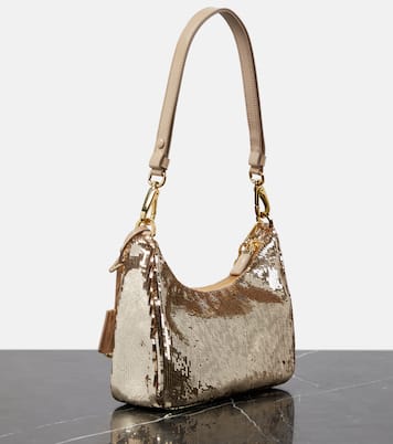 Sequined Re-Nylon shoulder bag | Prada