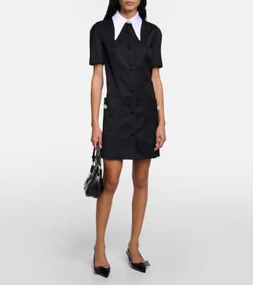 Miniabito in lana con cristalli | Prada